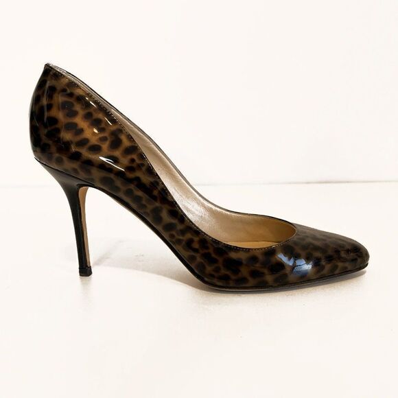 Jimmy Choo Gilbert Patent Leather Tortoiseshell Pumps - Picture 1 of 8